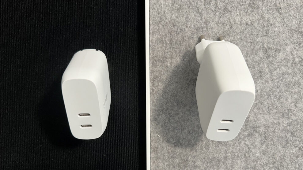 40W charger plastic vs 40W charger PCR