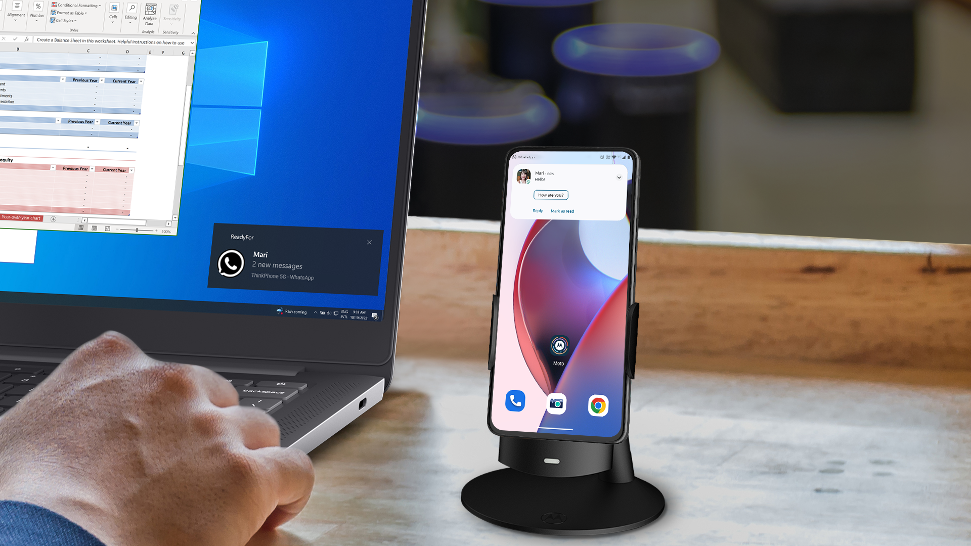 CES 2023: Motorola lanserer Lenovo ThinkPhone 3 Lenovo ThinkPhone