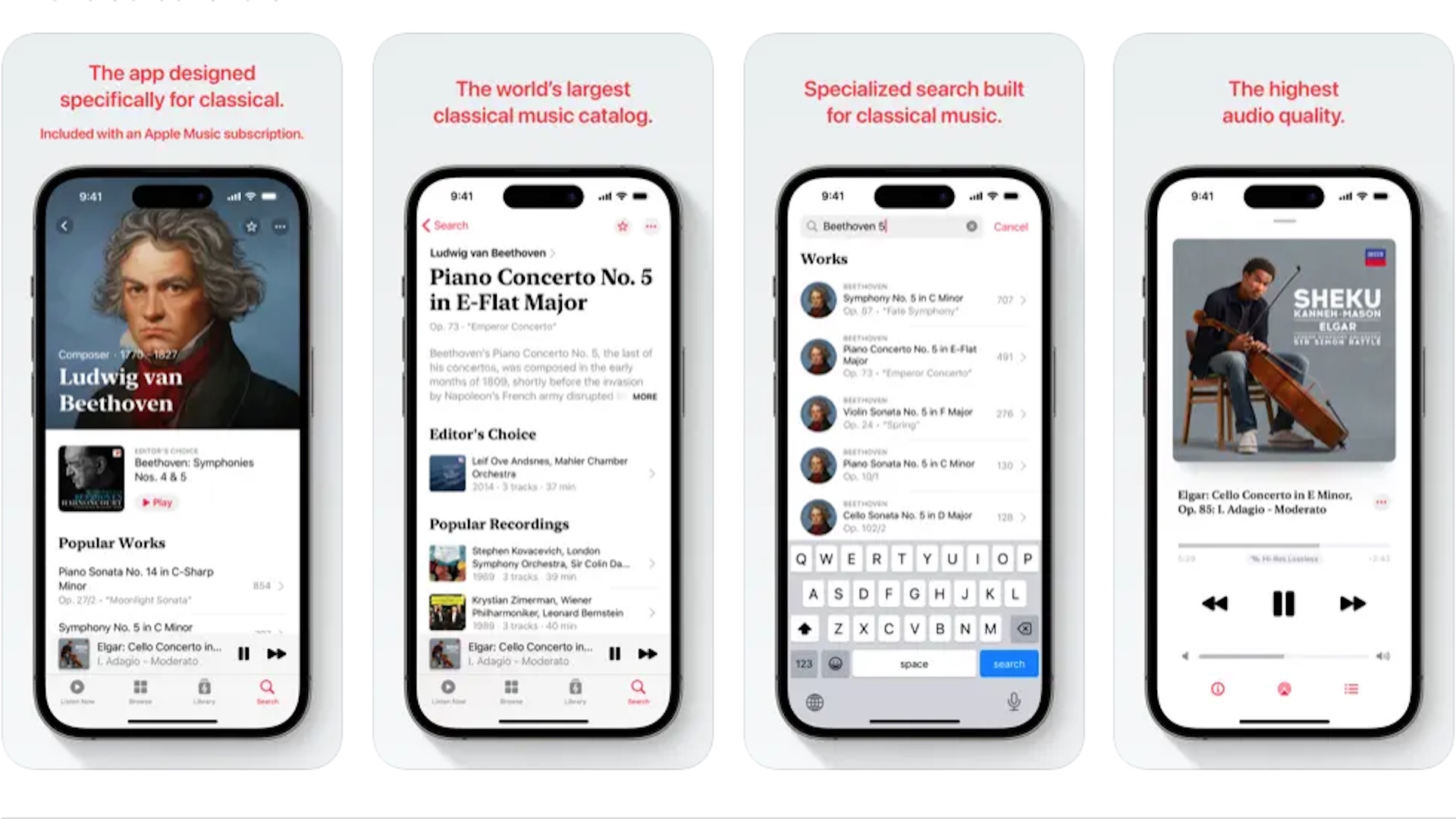 Apple præsenterer den nye app Apple Music Classical