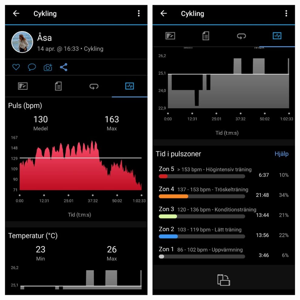 Garmin Vivosmart 5 5 Traning 1