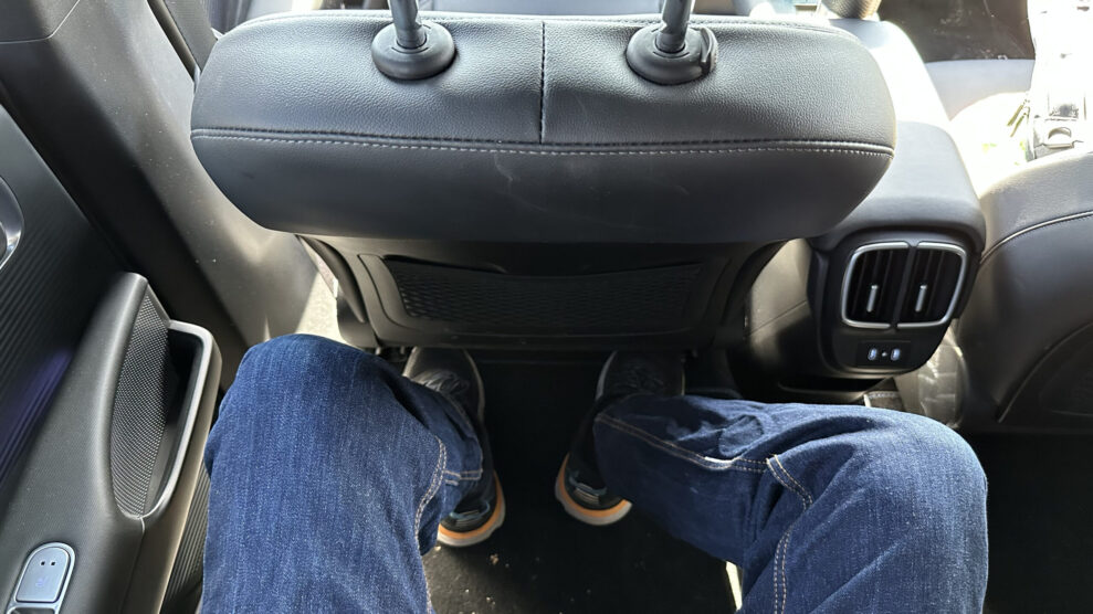 Hyundai Ioniq 6 backseat space