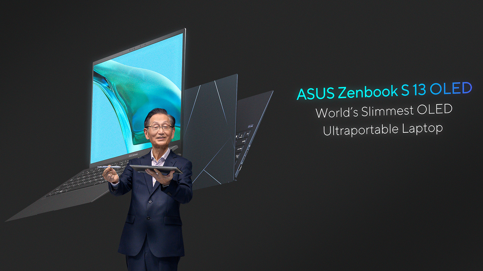 Jonney Shih Presents Zenbook S 13 OLED worlds slimmest OLED ultraportable laptop