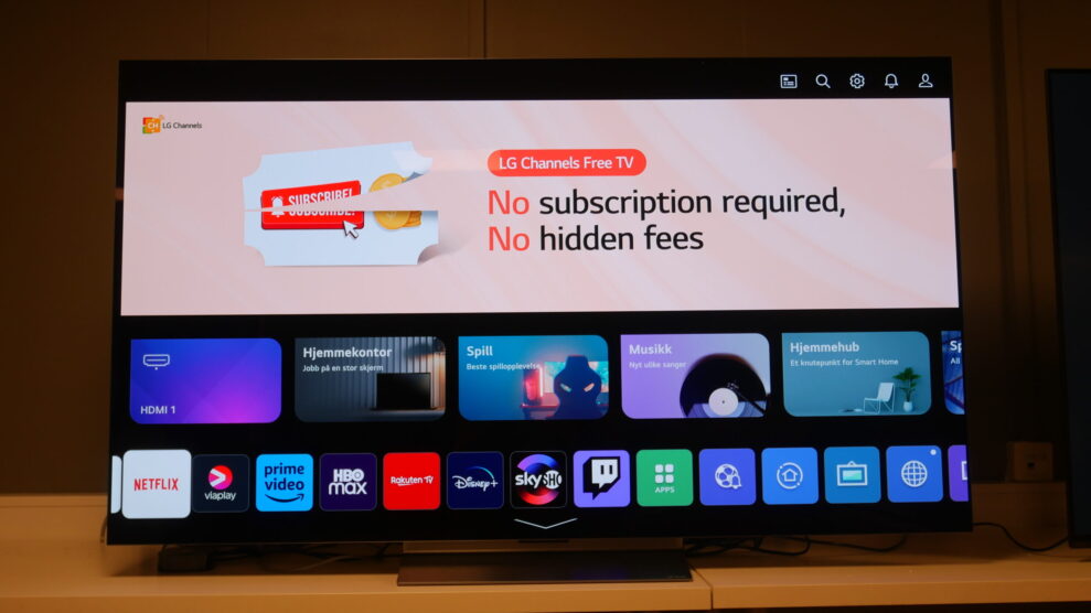 LG OLED C3 WebOS23