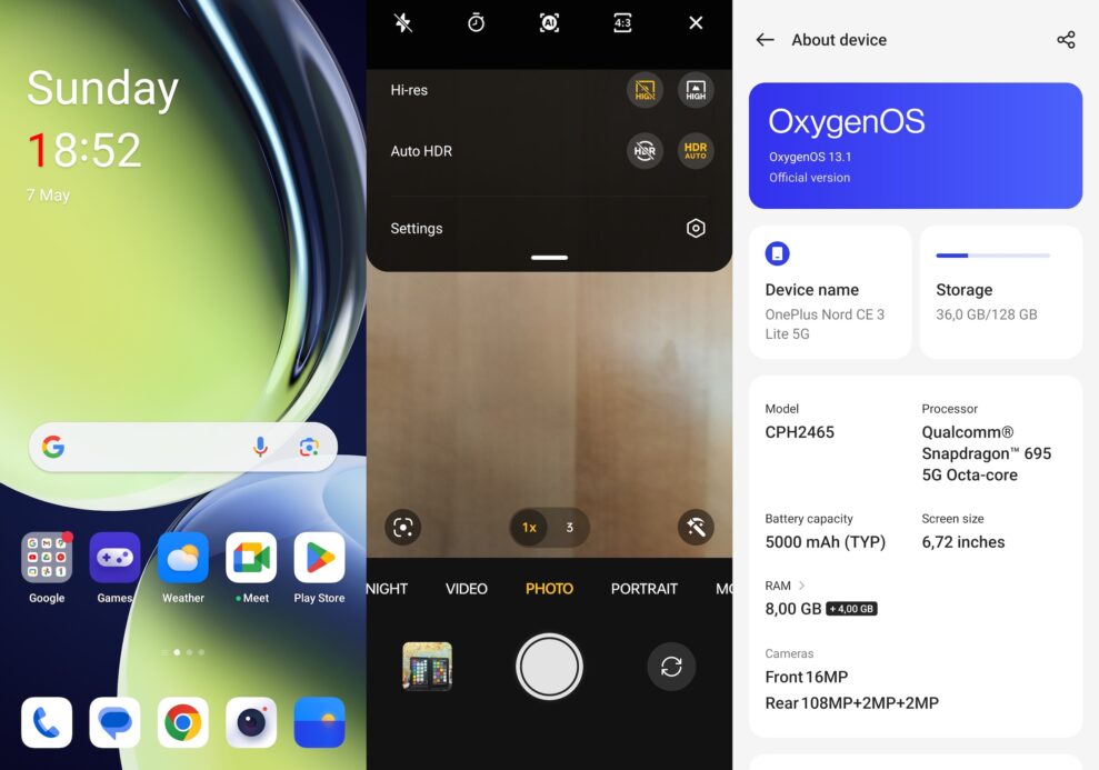 oneplus nord interface