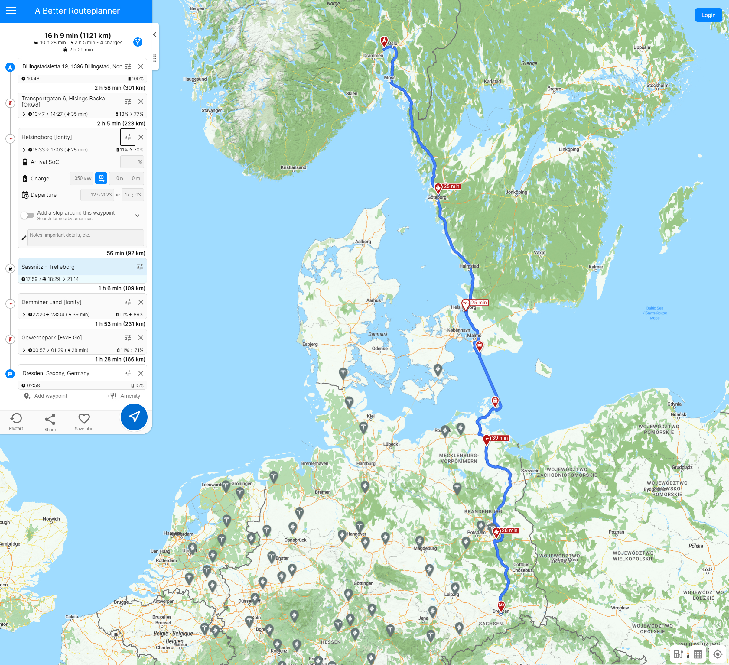 På bilferie med elbil - det skal du være opmærksom på 3 A better routeplanner