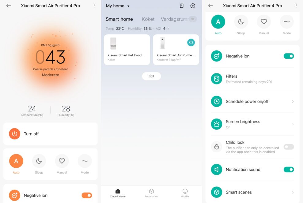 Xiaomi Smart Air Purifier 4 Pro 3 Xiaomi Smart Air Purifier 4 Pro app