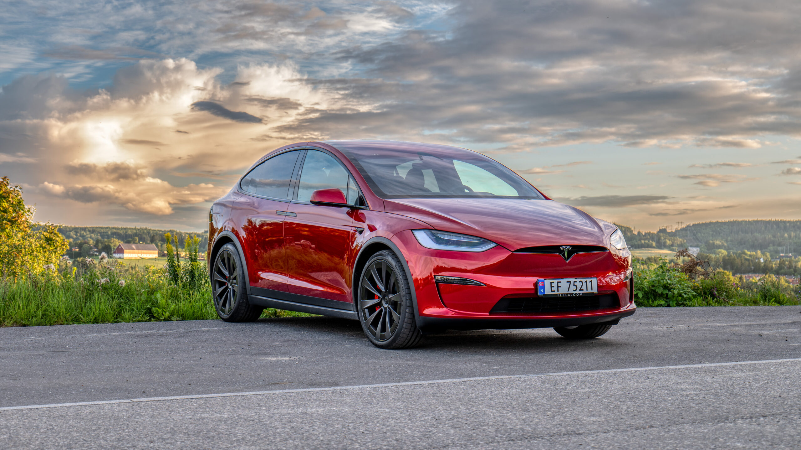 Tesla Model X Plaid Front Angle HDR GeirNordby