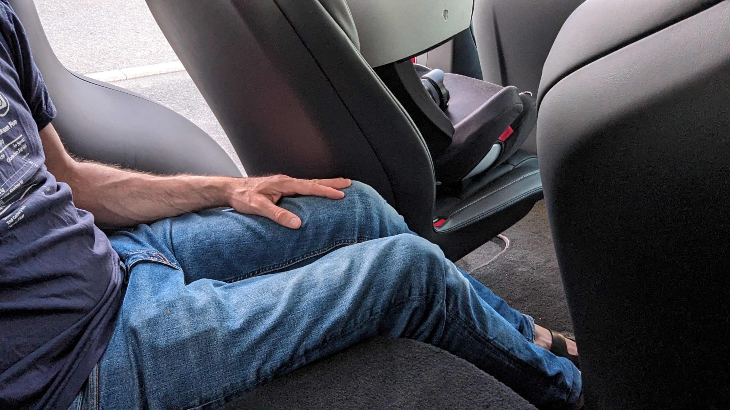 Tesla Model X Plaid 4 Tesla Model X Plaid rearest seats leg space GeirNordby