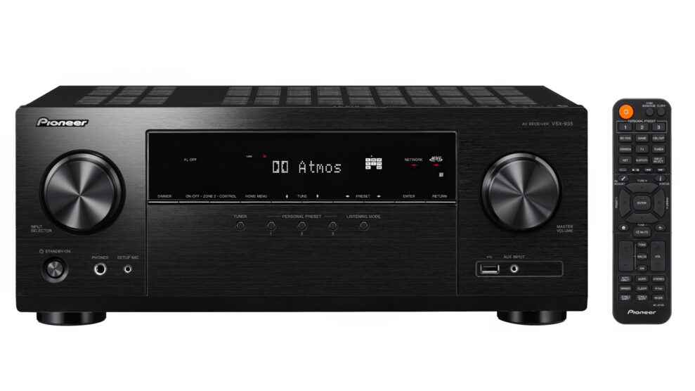 Pioneer-VSX-935 front - black