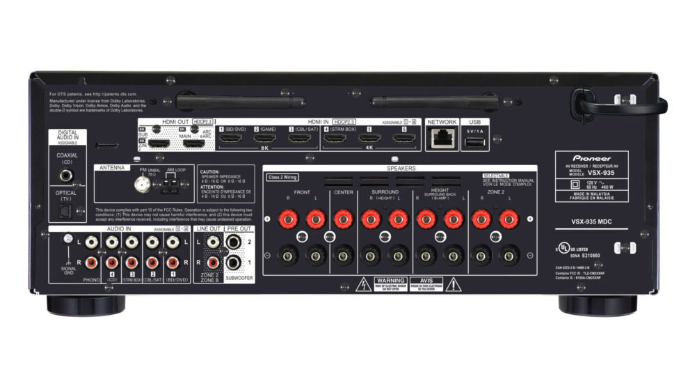 Pioneer-VSX-935-rear