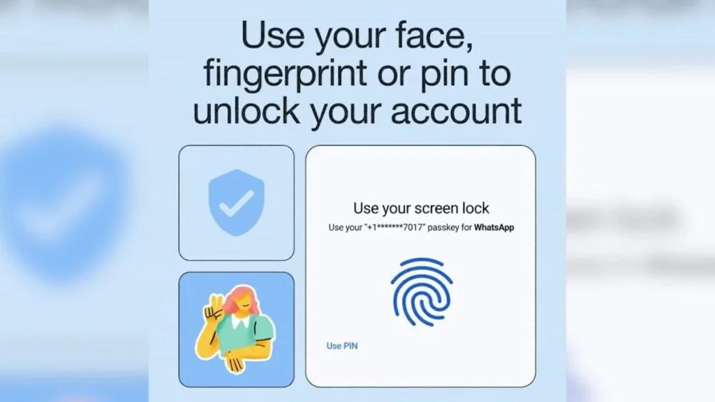 WhatsApp giver mulighed for sikkert passkey-login