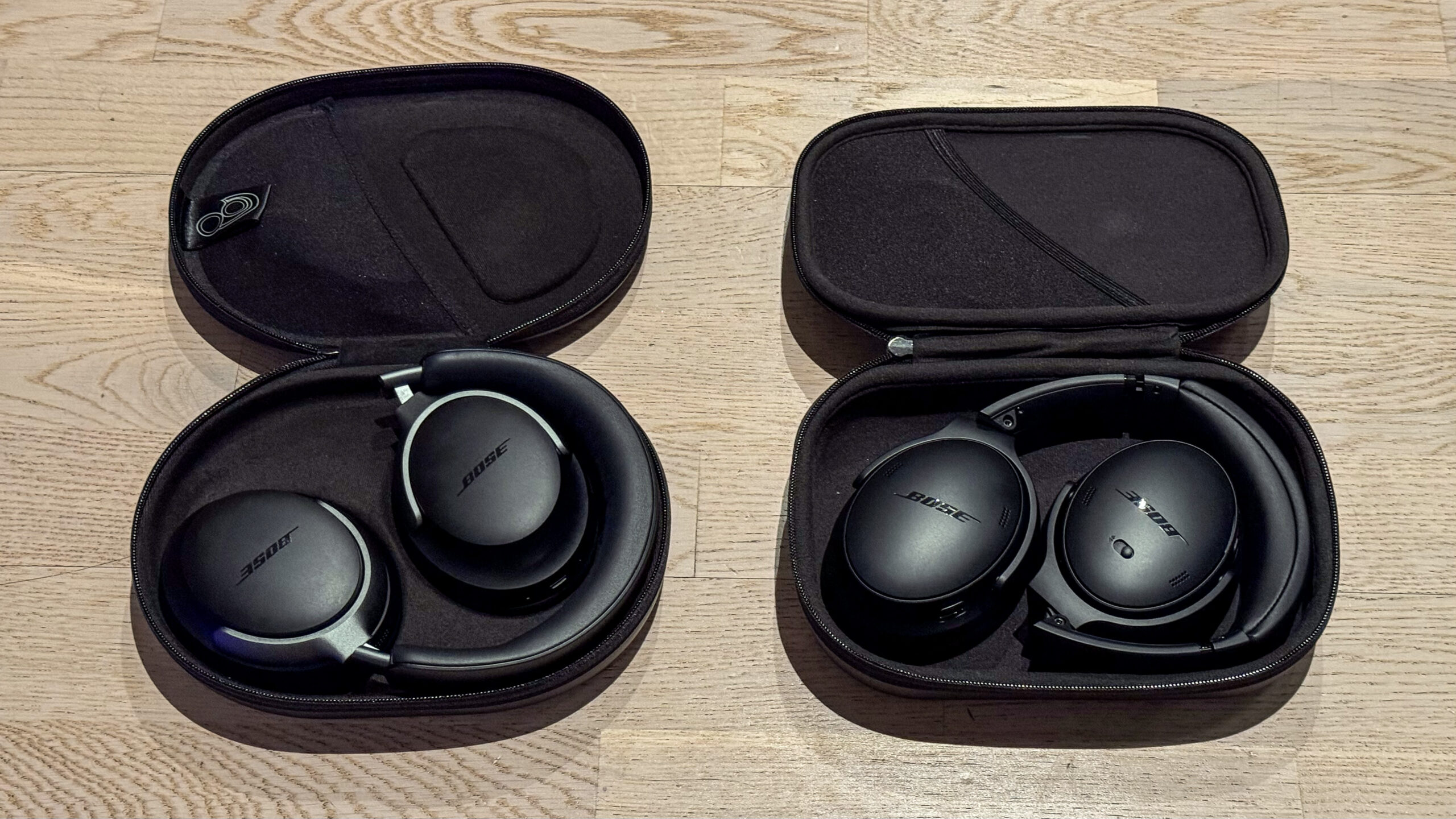 Bose QuietComfort Headphones 1 Bose QuietComfort Headphones vs QC Ultra Headphones in cases