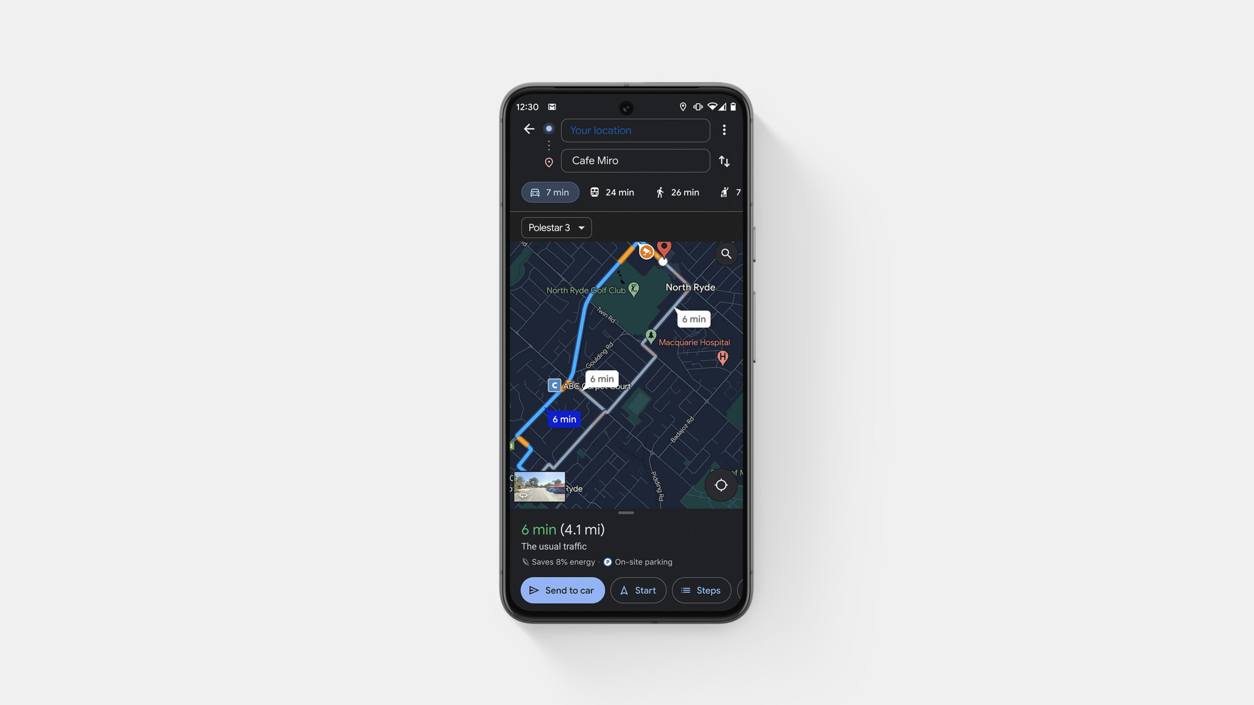 CES 2024: Polestar 2 får Googles browser 2 Google Maps send to car scaled