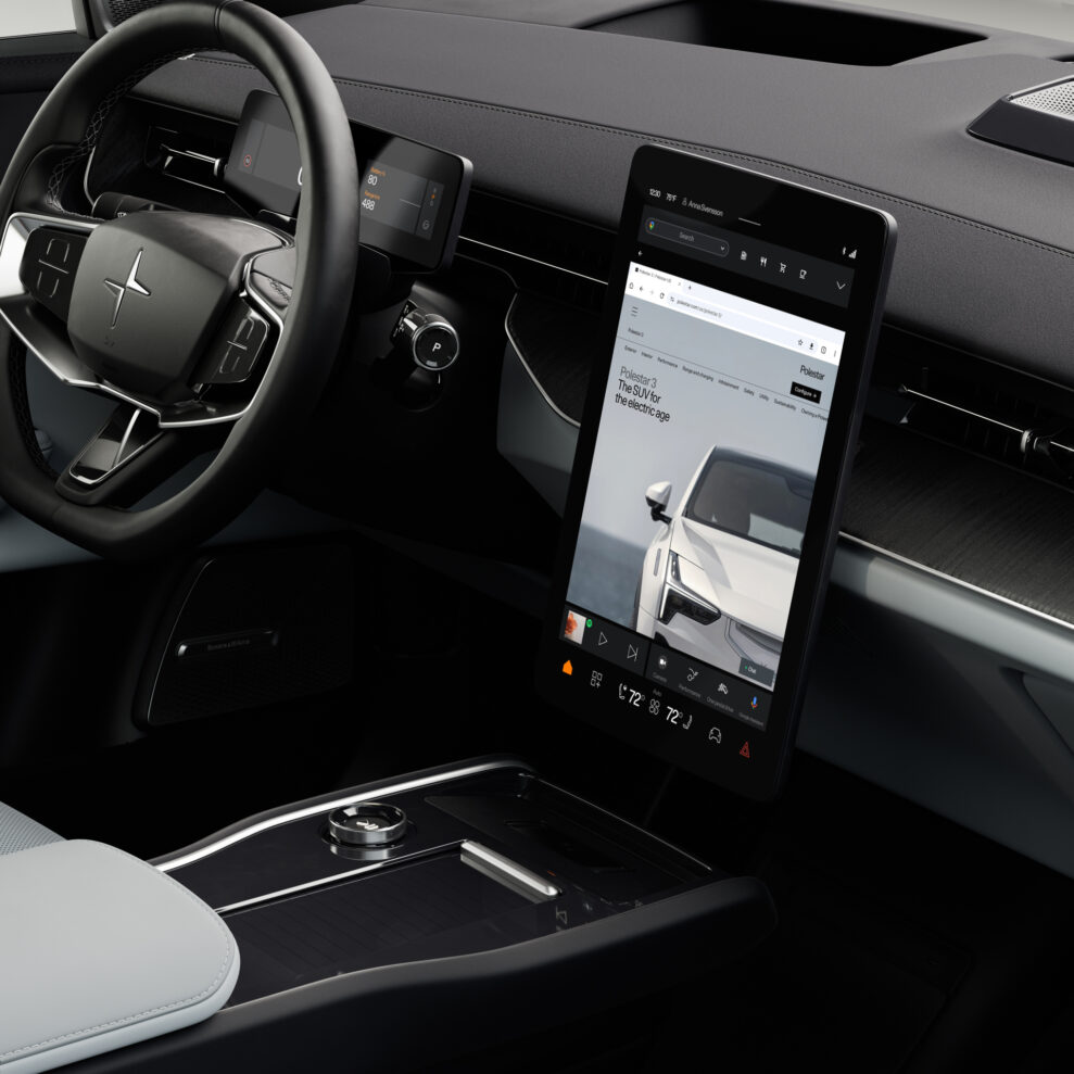 CES 2024: Polestar 2 får Googles browser 1 Polestar 3 with Chrome browser 001