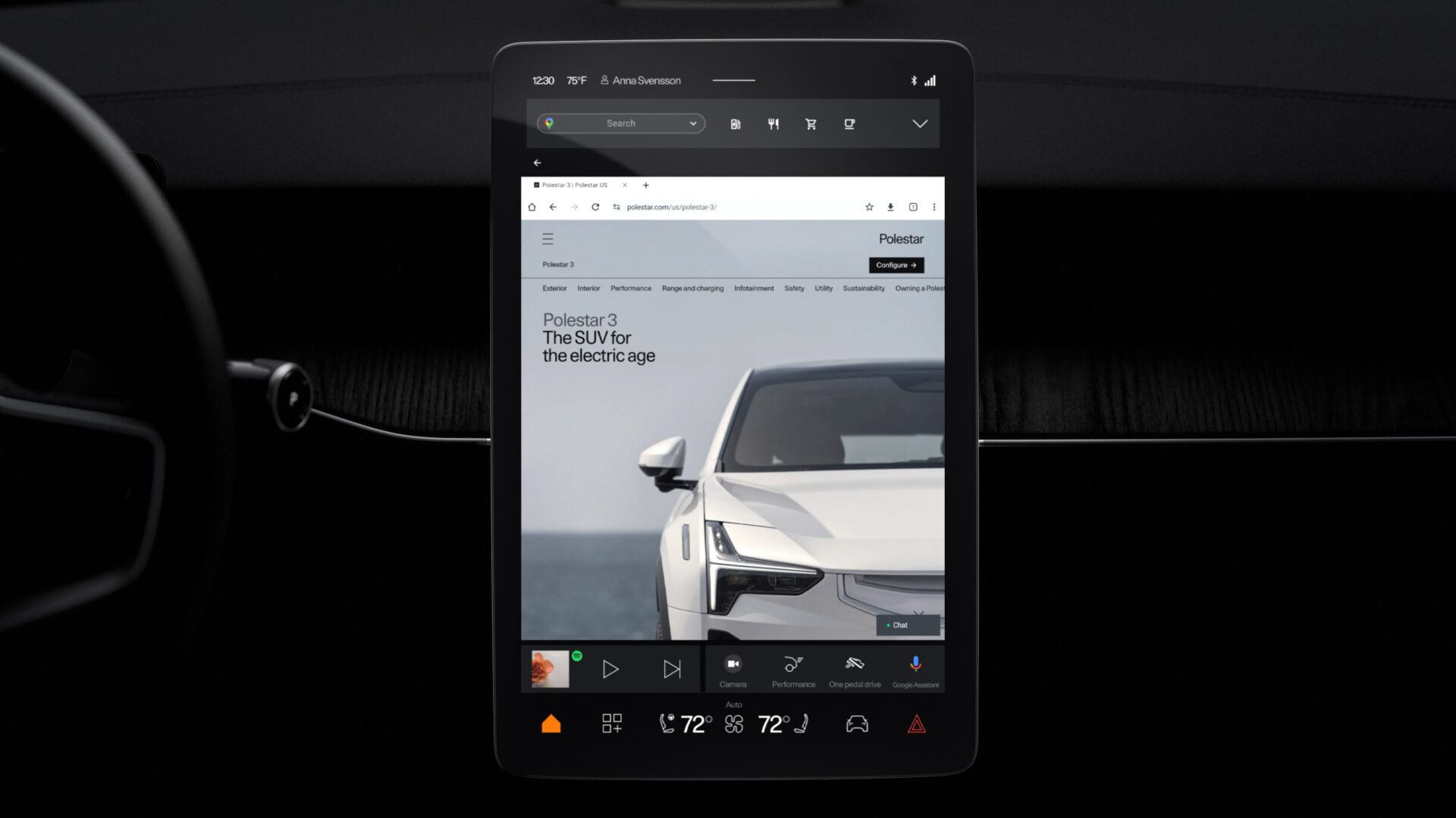 CES 2024: Polestar 2 får Googles browser