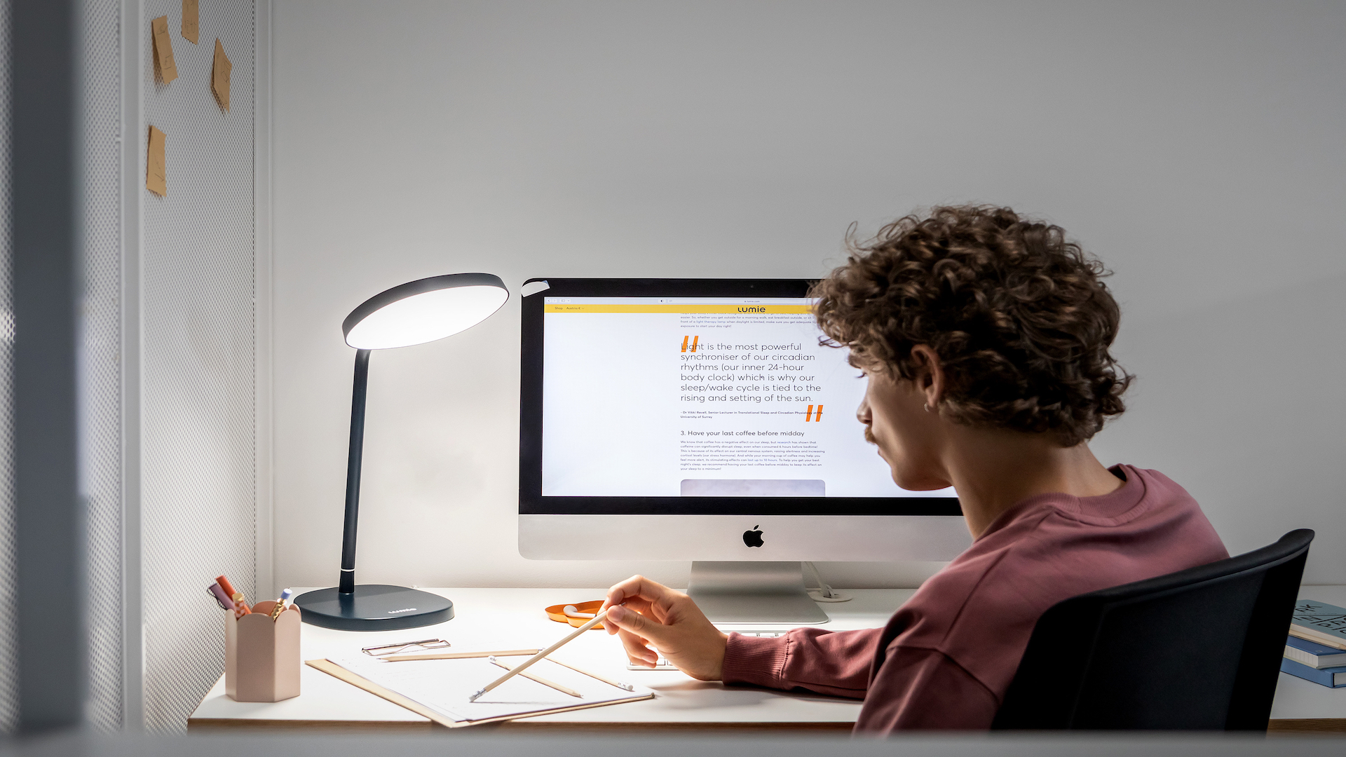 Test Lumie task arbejde