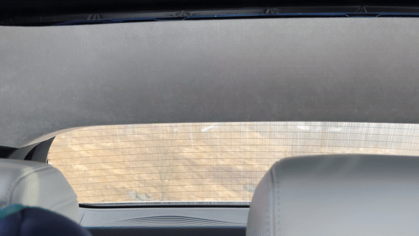Fisker Ocean california mode rear window