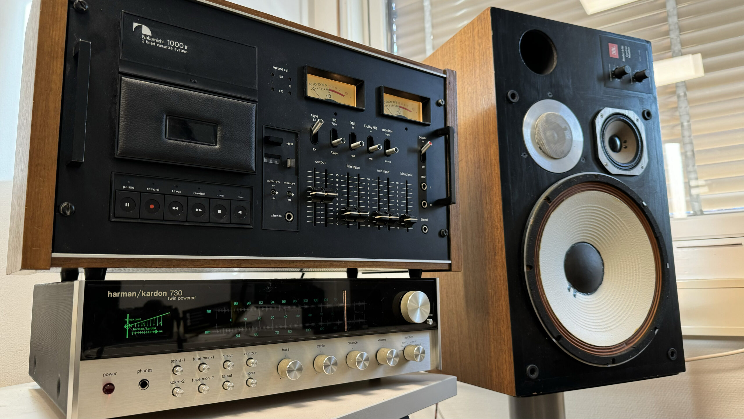 We Are Rewind Cassette Player 4 Harman Kardon 730 & Nakamichi 1000II & JBL 4411 (2)