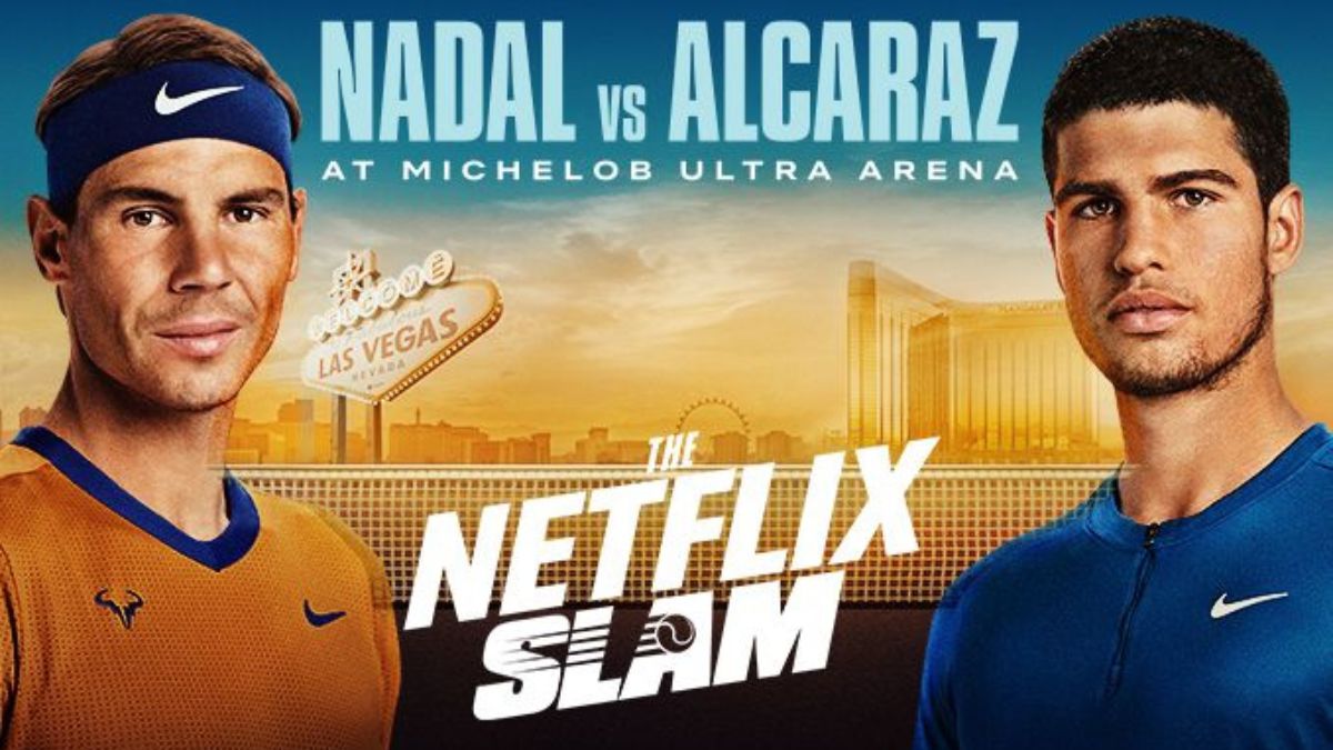 Rafael Nadal og Carlos Alcaraz støder sammen i “The Netflix Slam”