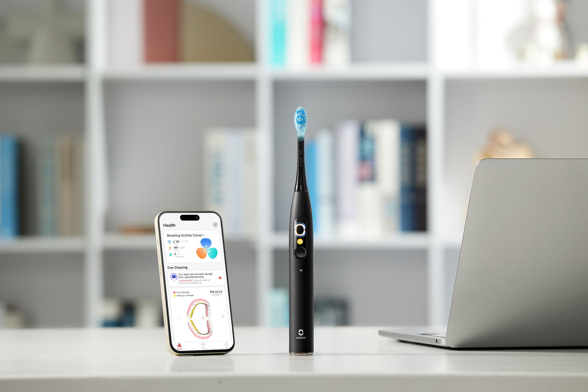 3 elektriske tandbørster 2 Oclean app mac