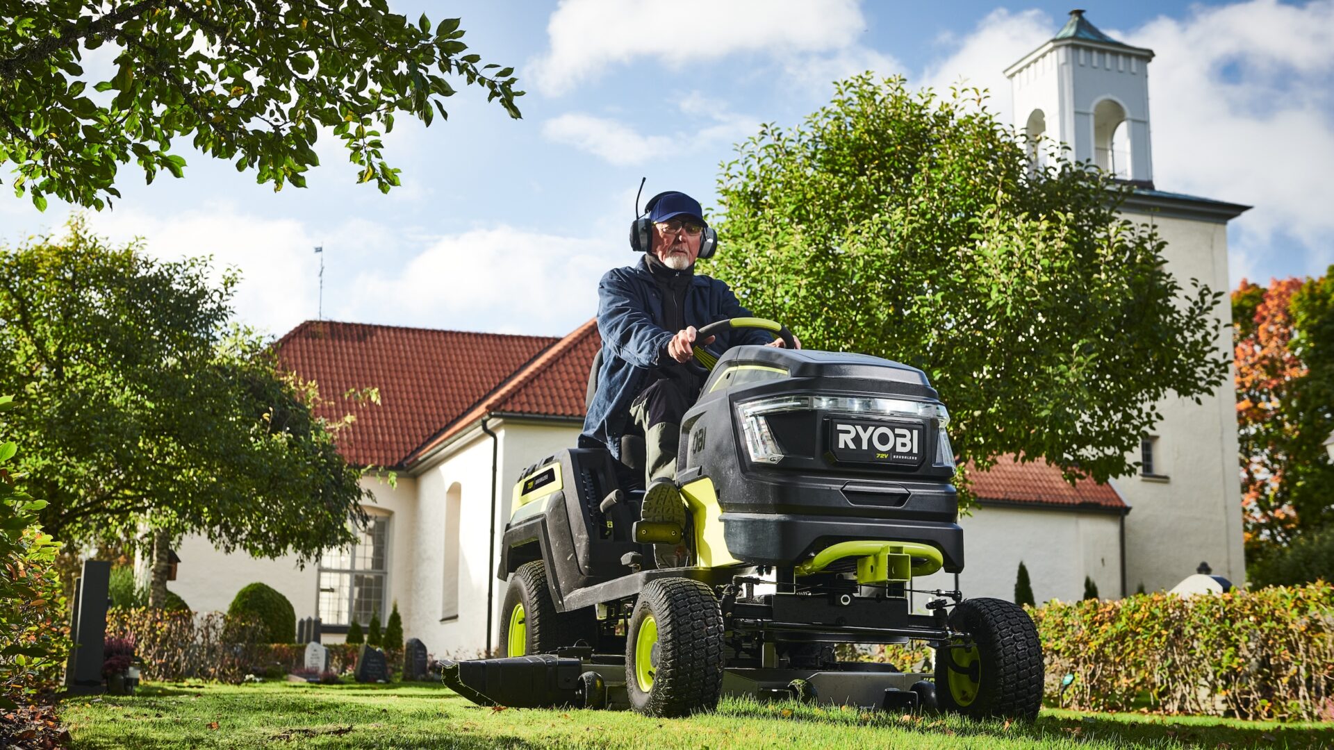 Havetraktoren er Ryobis første batteridrevne