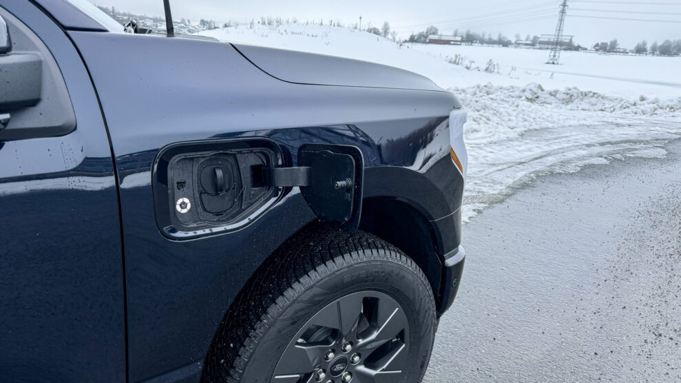 Ford F-150 Lightning charging port