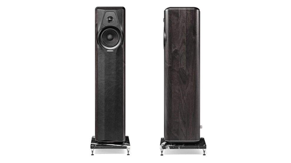 Sonus faber Maxima Amator 9 Maxima Amator i graftittgratt med Marquina marmor