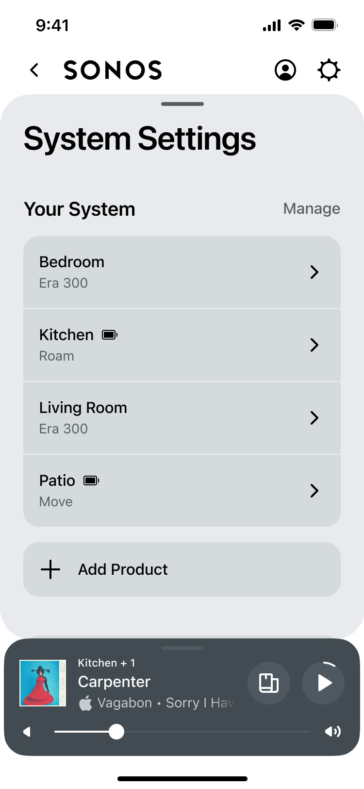 Ny Sonos-app skal give en bedre oplevelse 1 Sonos-App System Settings - Light copy