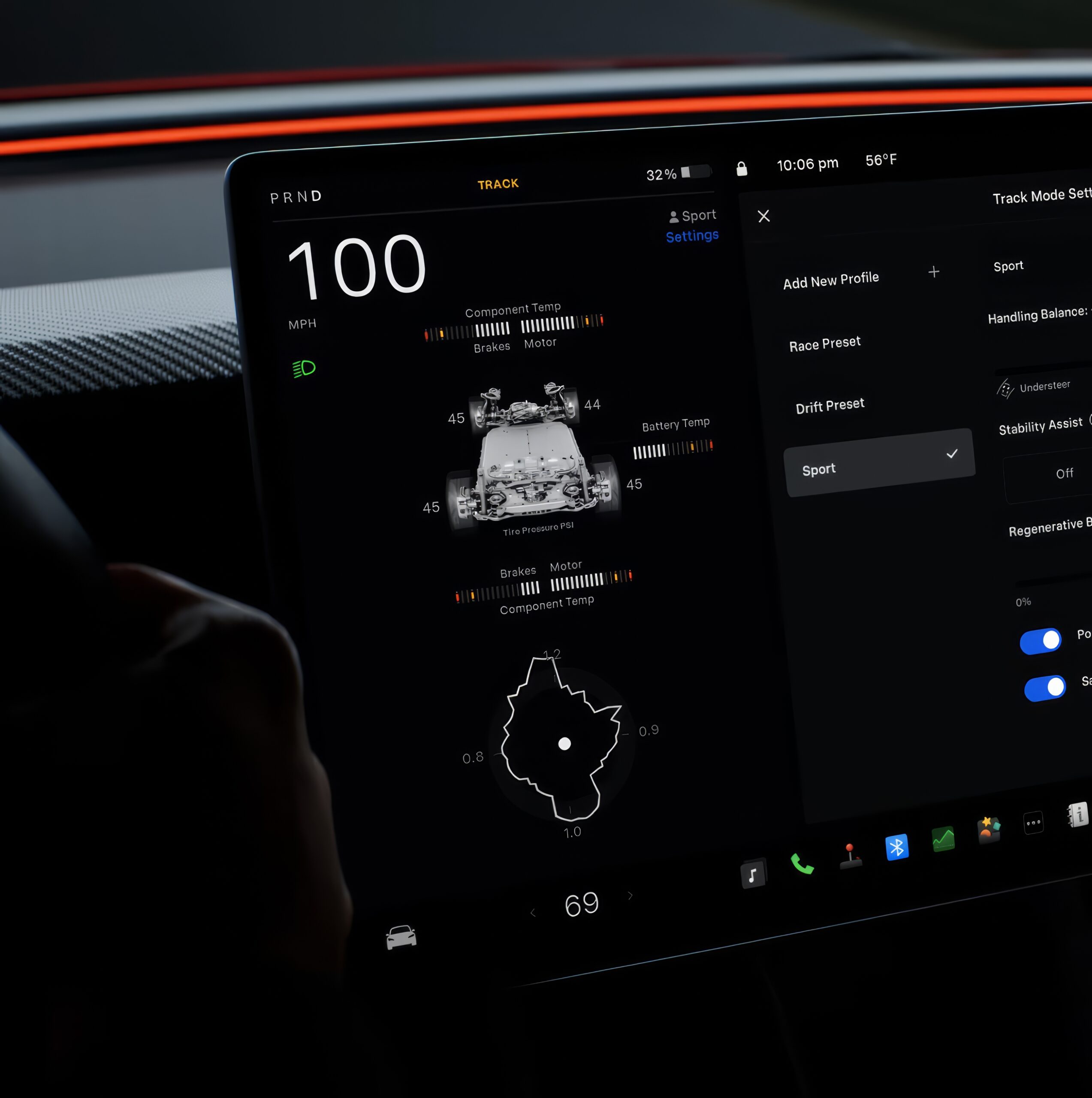 Den nye Tesla Model 3 Performance: Løftet til nye højder 4 Tesla Model 3 Performance track mode-resized
