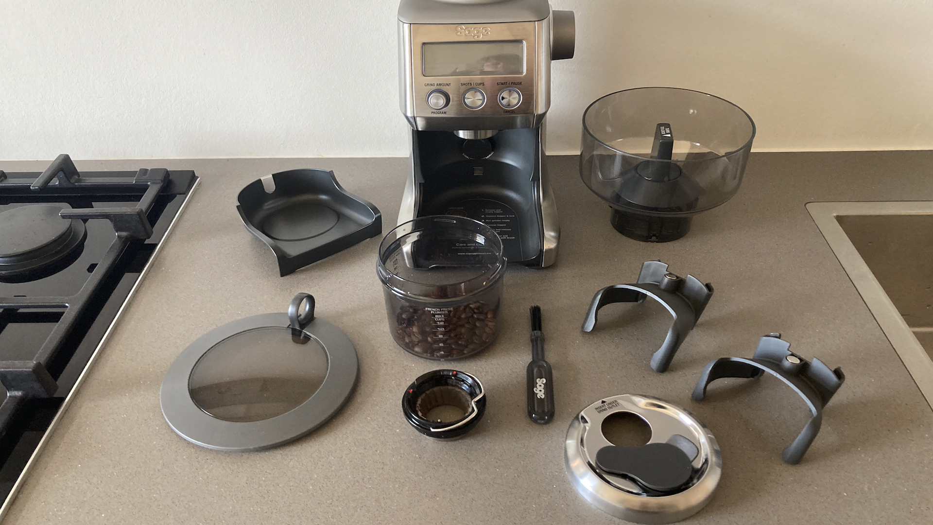 Sage Smart Grinder Pro SCG 820 BSS 3 Sage samlet indhold