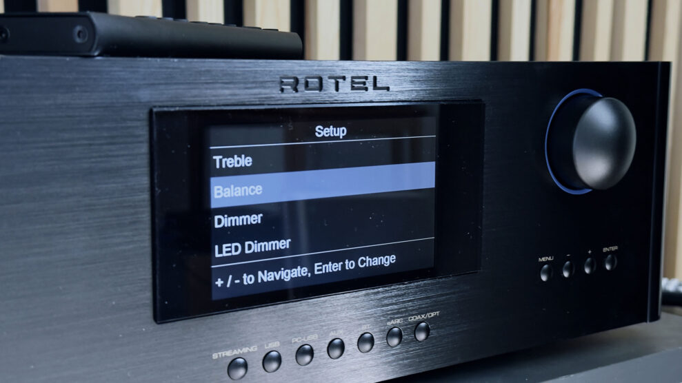 Rotel RAS-5000 3 Rotel RAS 5000 meny