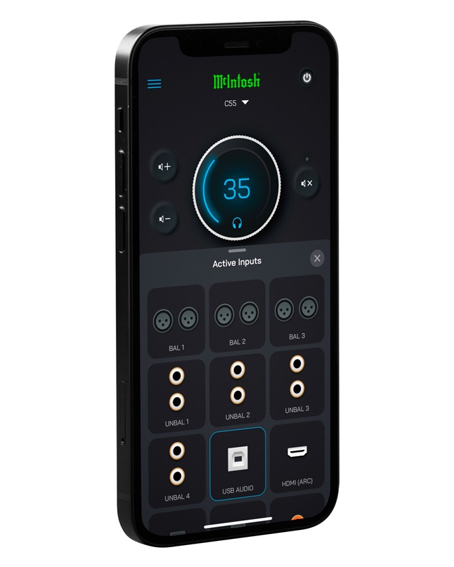 McIntosh C55 5 Connect app C55