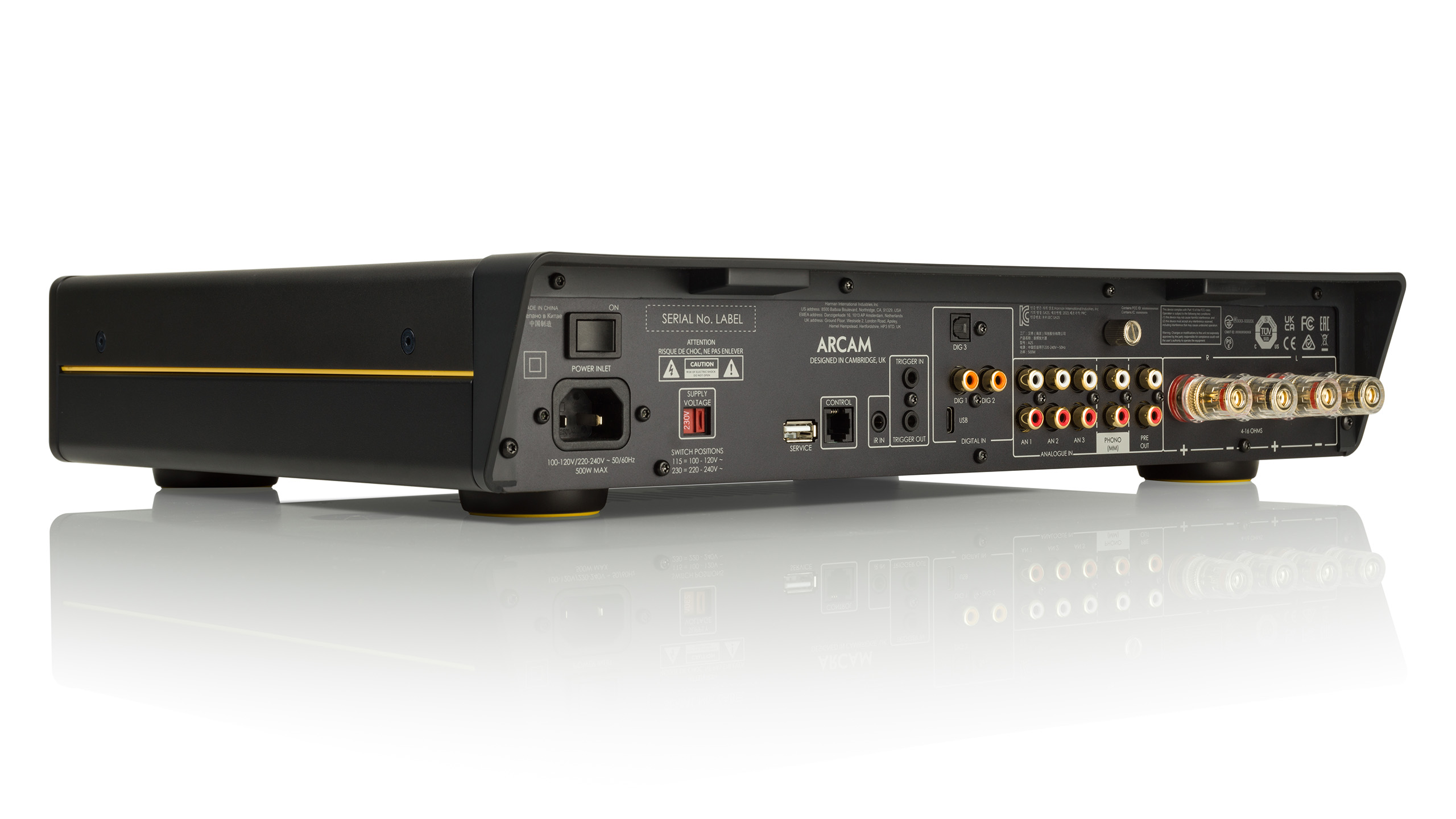 ARCAM Radia A25 ConnectionPanel LeftSideReflection