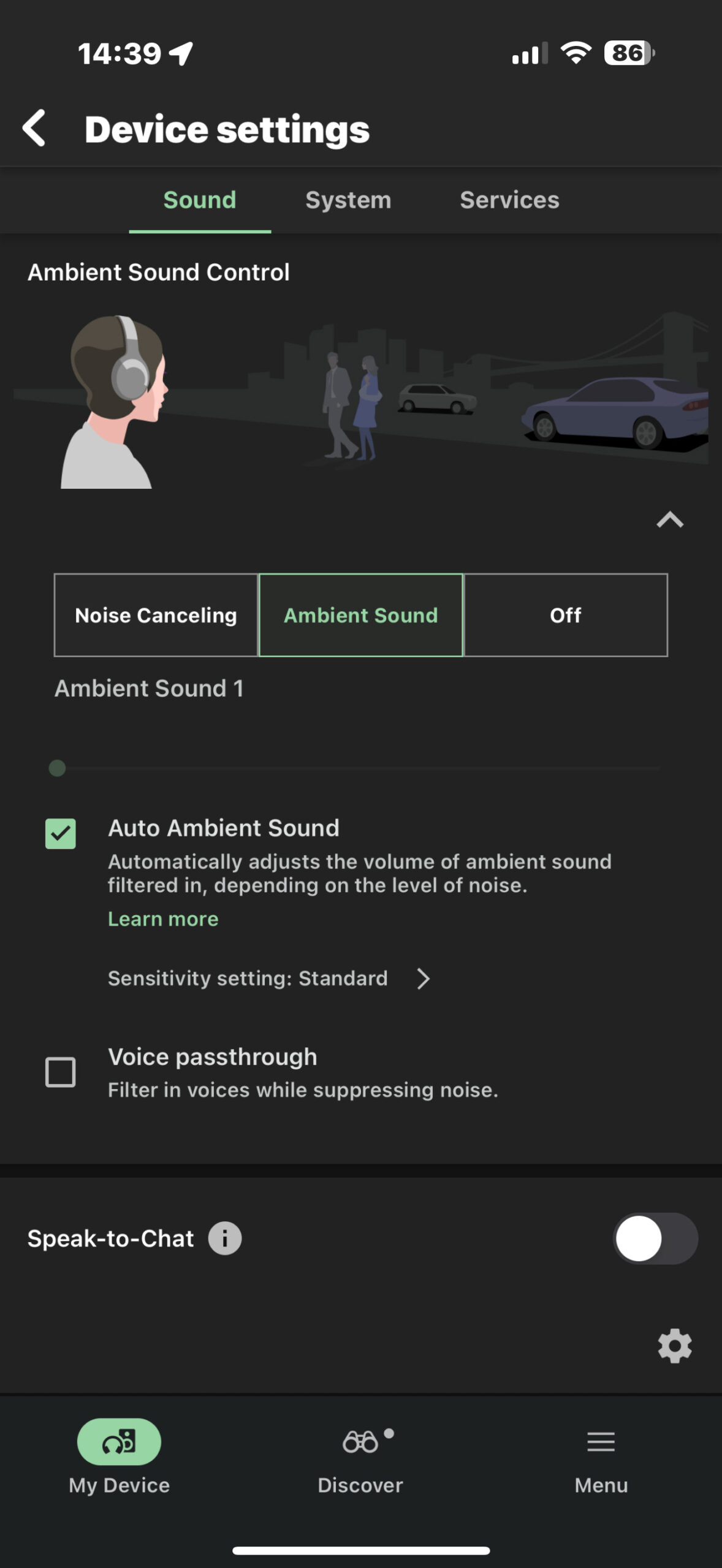 Sony LinkBuds Fit 2 Sony LinkBuds Fit Auto Ambient Sound iOS scaled