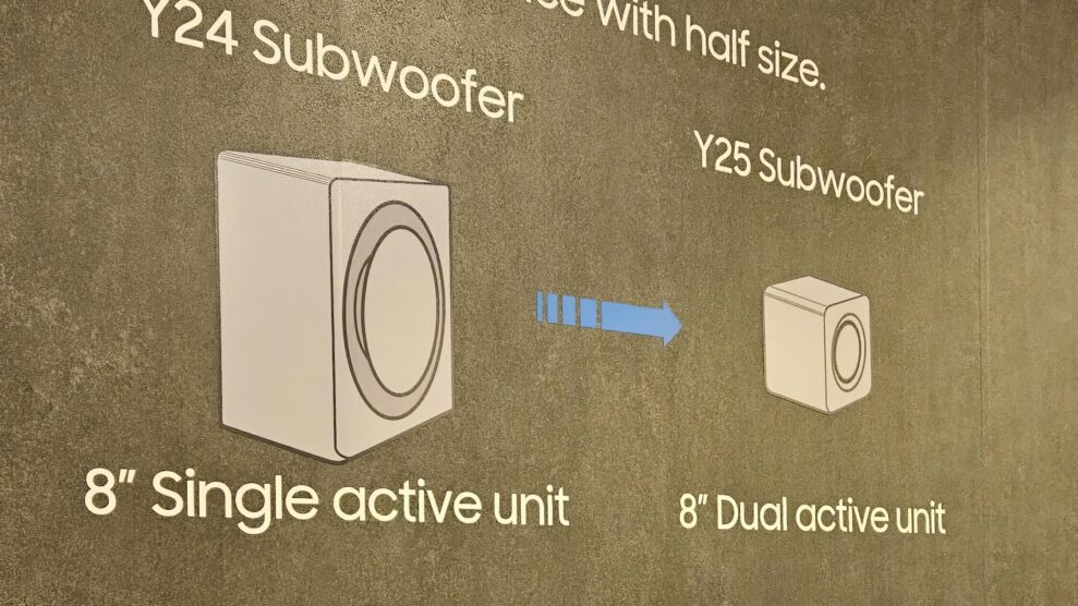 CES 2025: Samsung Q995F - Mere bas fra en krympet subwoofer 3 Samsung HW Q995F sub 2