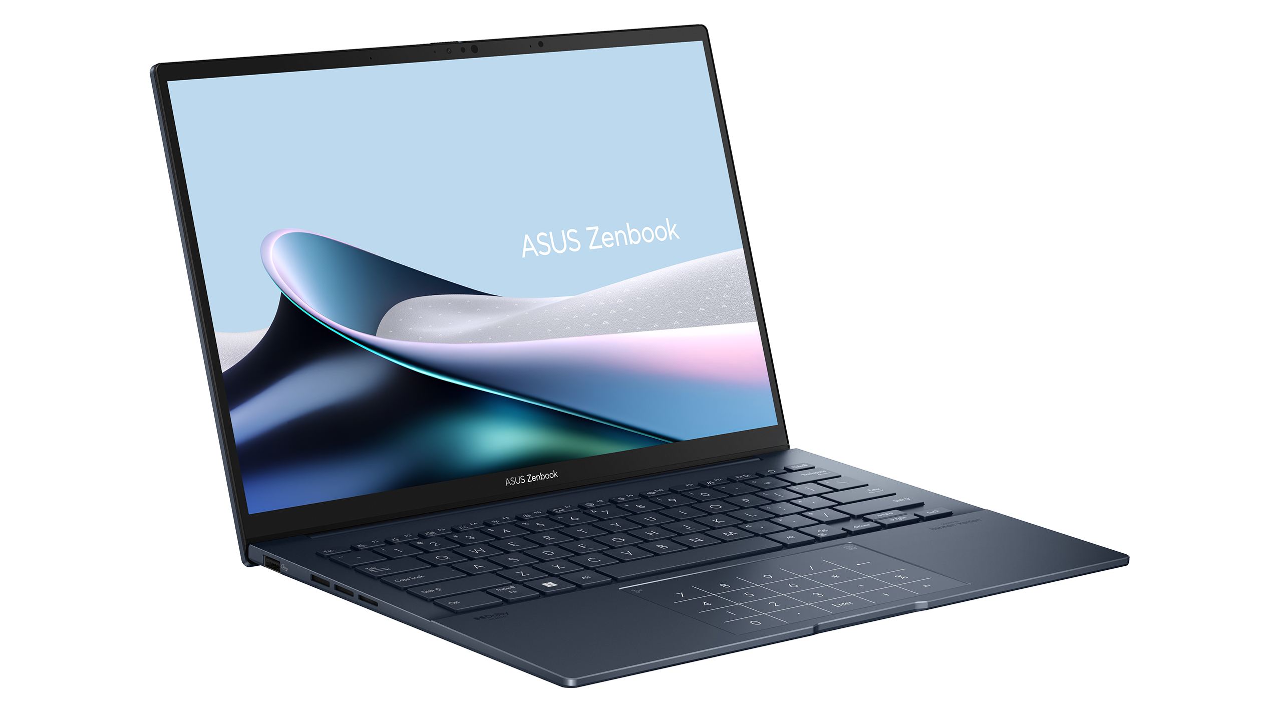 Asus Zenbook 14 OLED (UX3405MAPURE16) 1 Zenbook 14 OLED UX3405MA Product photo 3B Ponder Blue 04