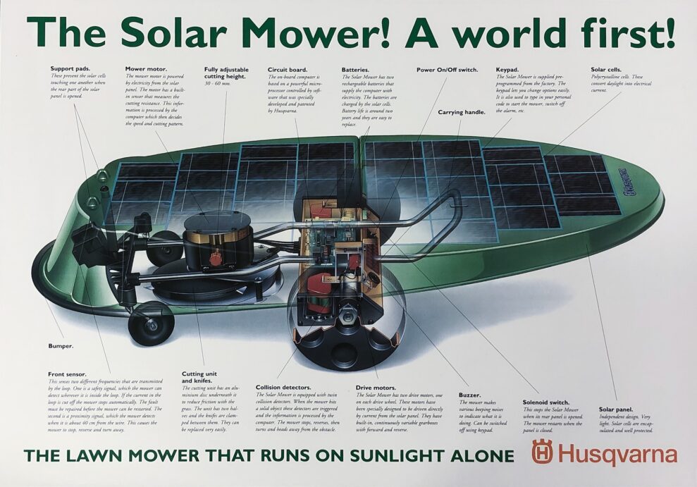Solar Mower ad 1995