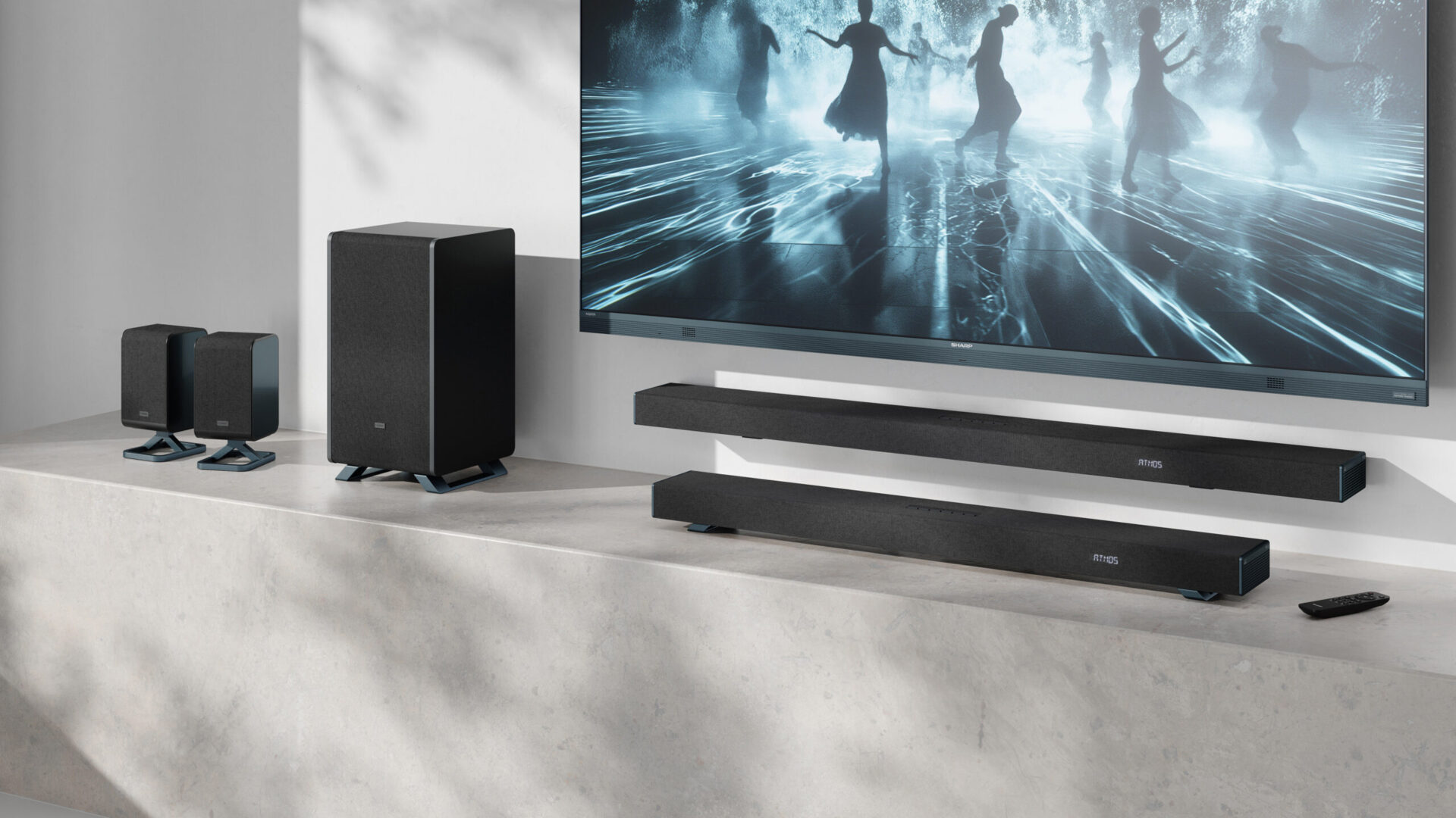 Sharp Q bringer biografstemning ind i din stue med opgraderbar soundbar