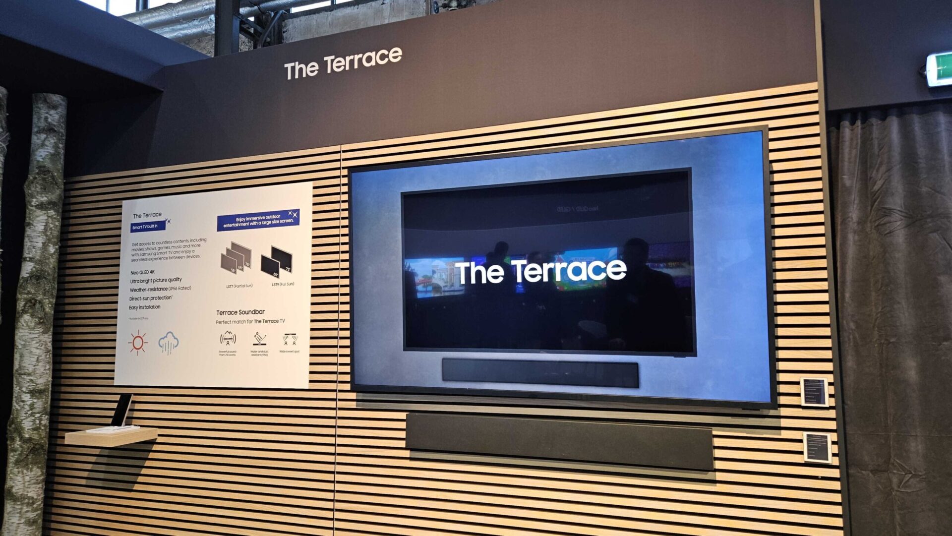 Forårsfriskt Samsung terrasse-TV