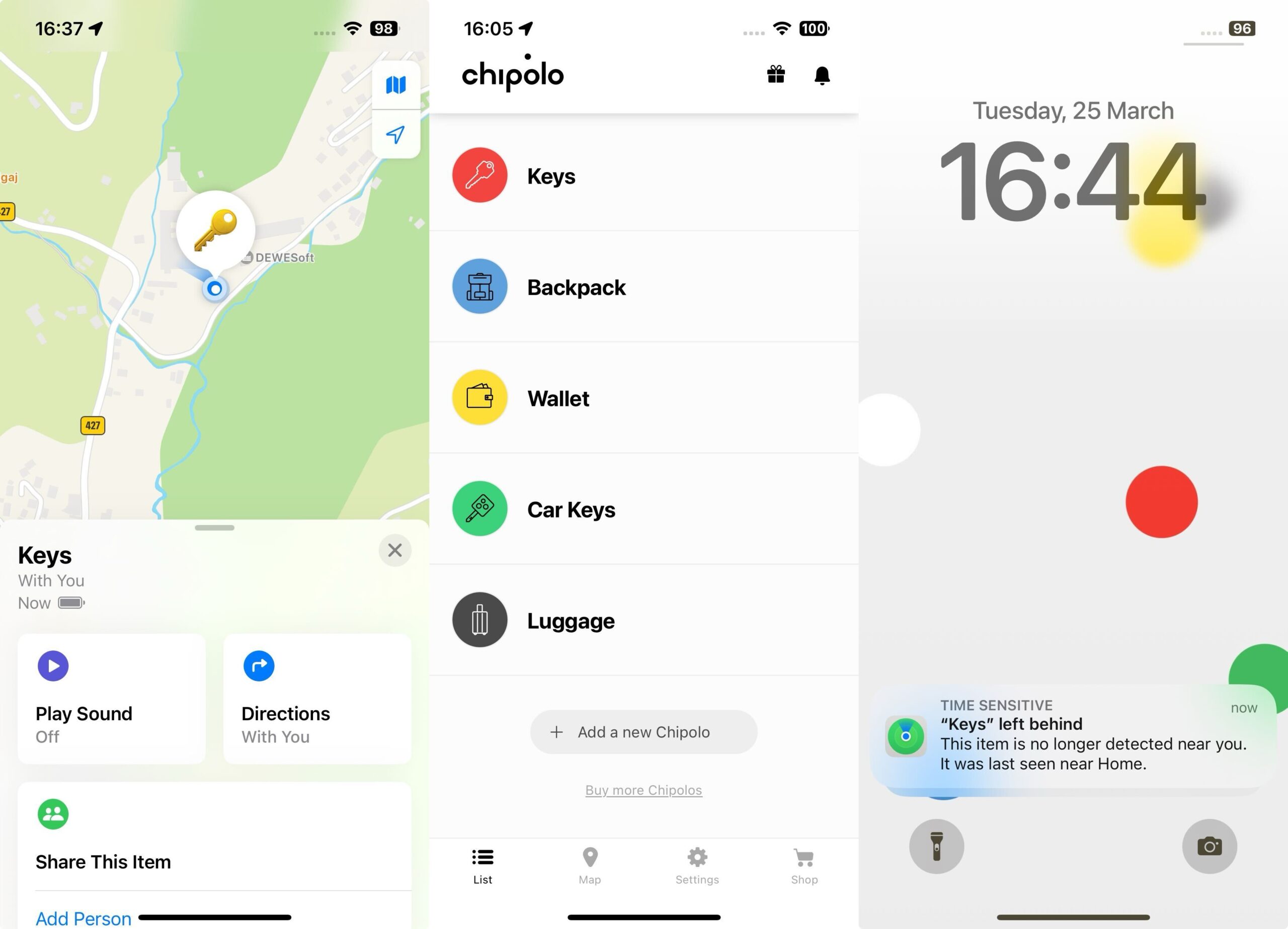 Chipolo Pop fungerer med alle mobiler 2 chipolo app scaled