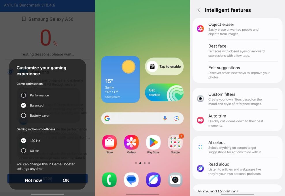 Samsung Galaxy A56 3 galaxy a56 interface