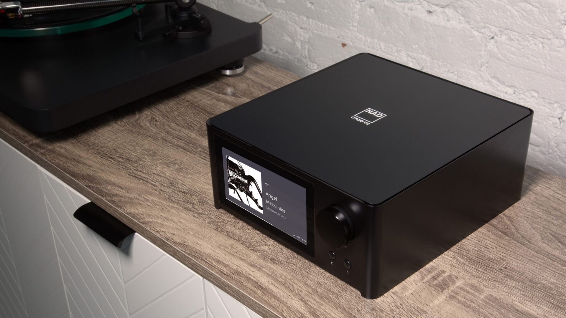 C700 V2 on Wood Cabinet Above Side Option 3