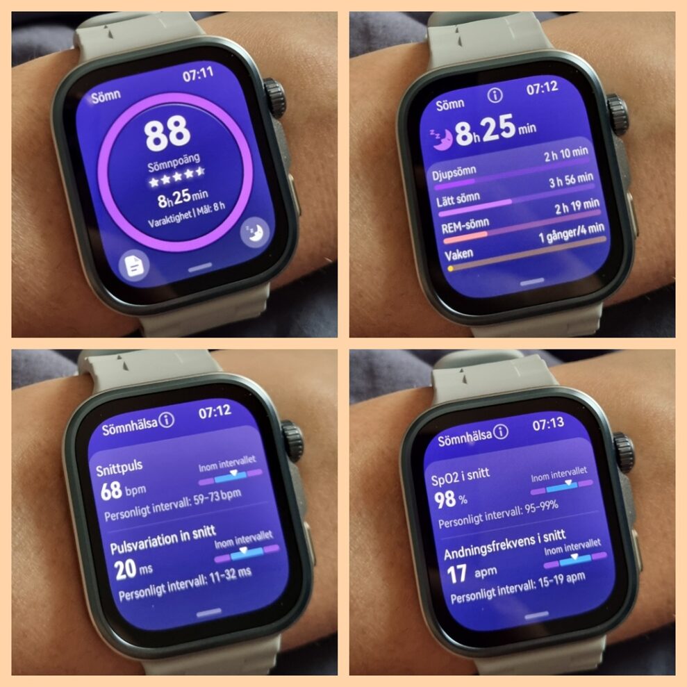 Huawei Watch Fit 4 Pro 5 Huawei watch fit 4 pro somn klocka