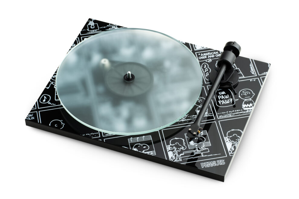Pro-Ject Peanuts pladespiller 2 Peanuts Turntable Glass Platter Diagonal White