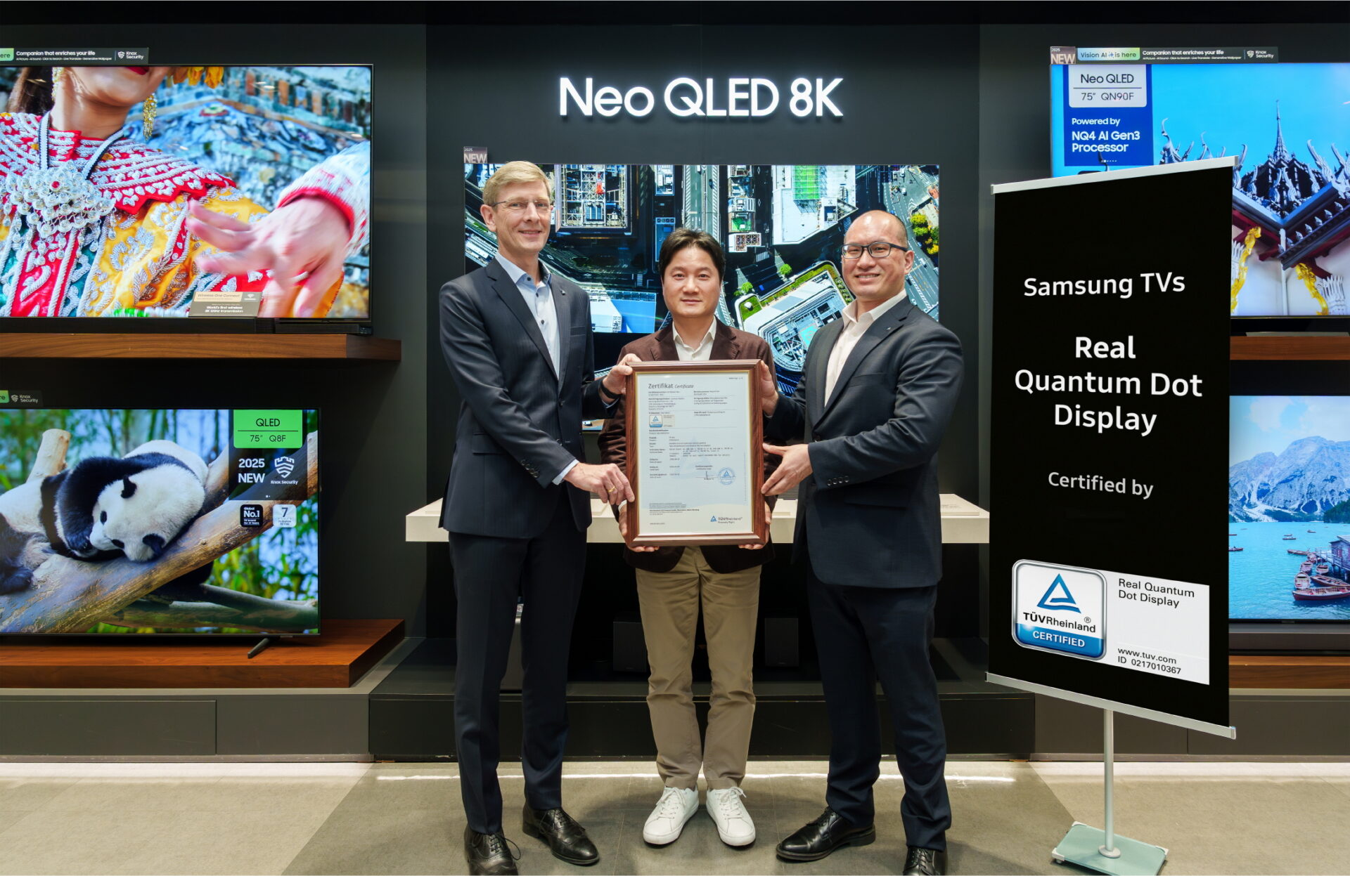 TV-producenter i strid om antallet af kvanteprikker 4 Samsung TVs and Displays QLED TVs Samsung Quantum Dots Technology Certification From TUV Rheinland dl2 1