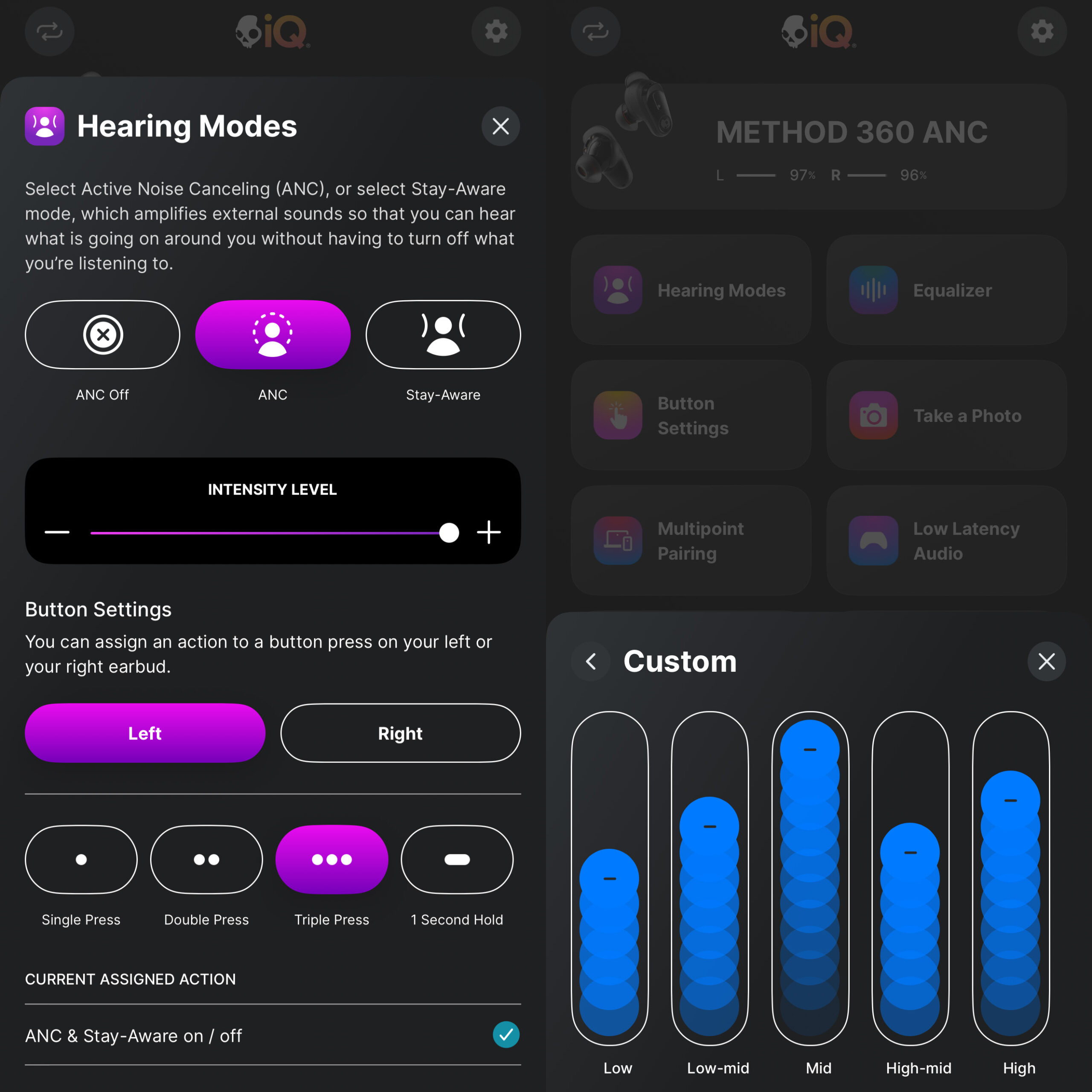 Skullcandy Method 360 ANC 4 Skullcandy Skull IQ app scaled