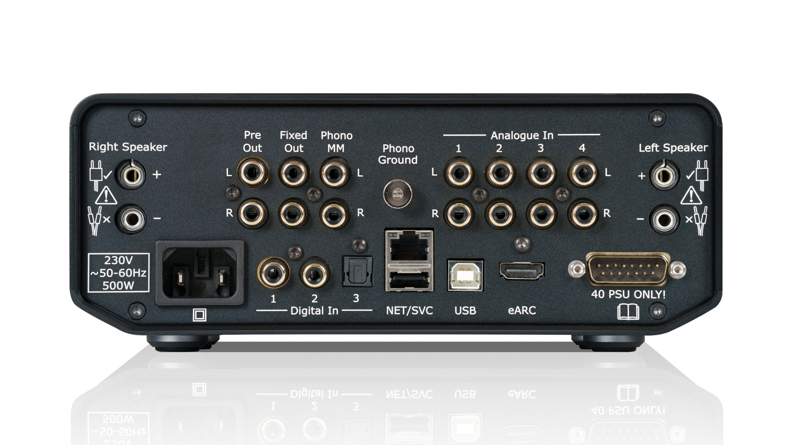 Cyrus 40 AMP rear panel