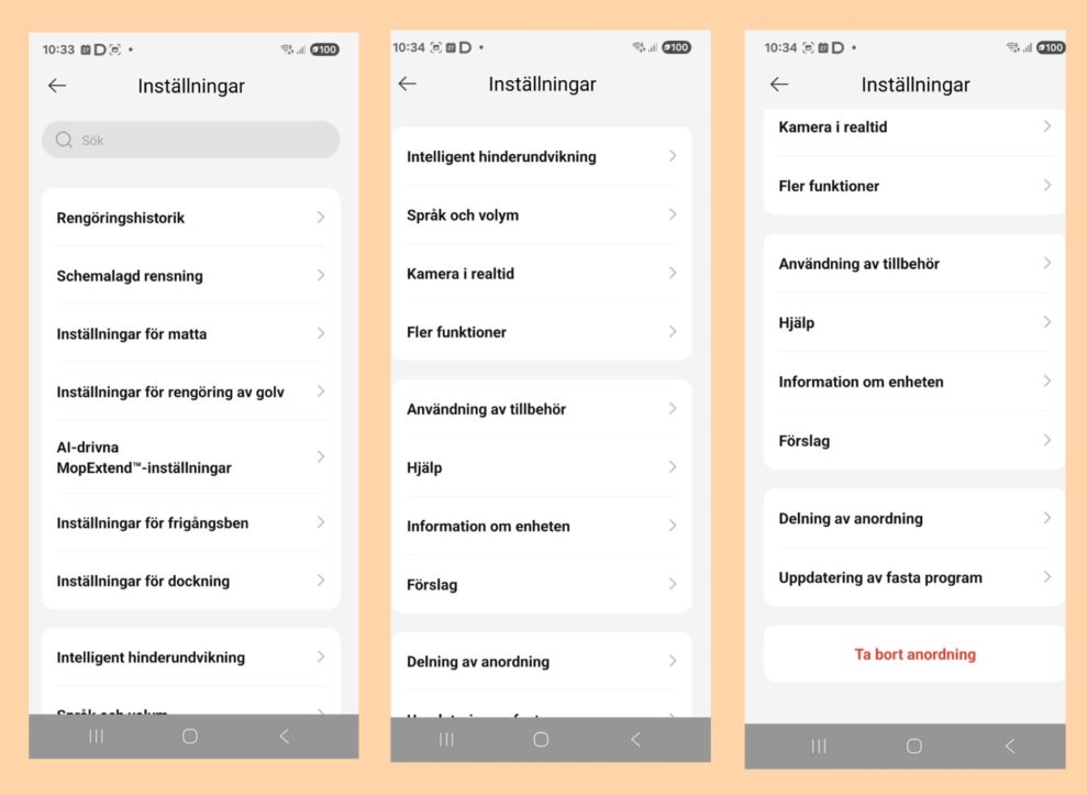 Dream L50 Ultra inställningar