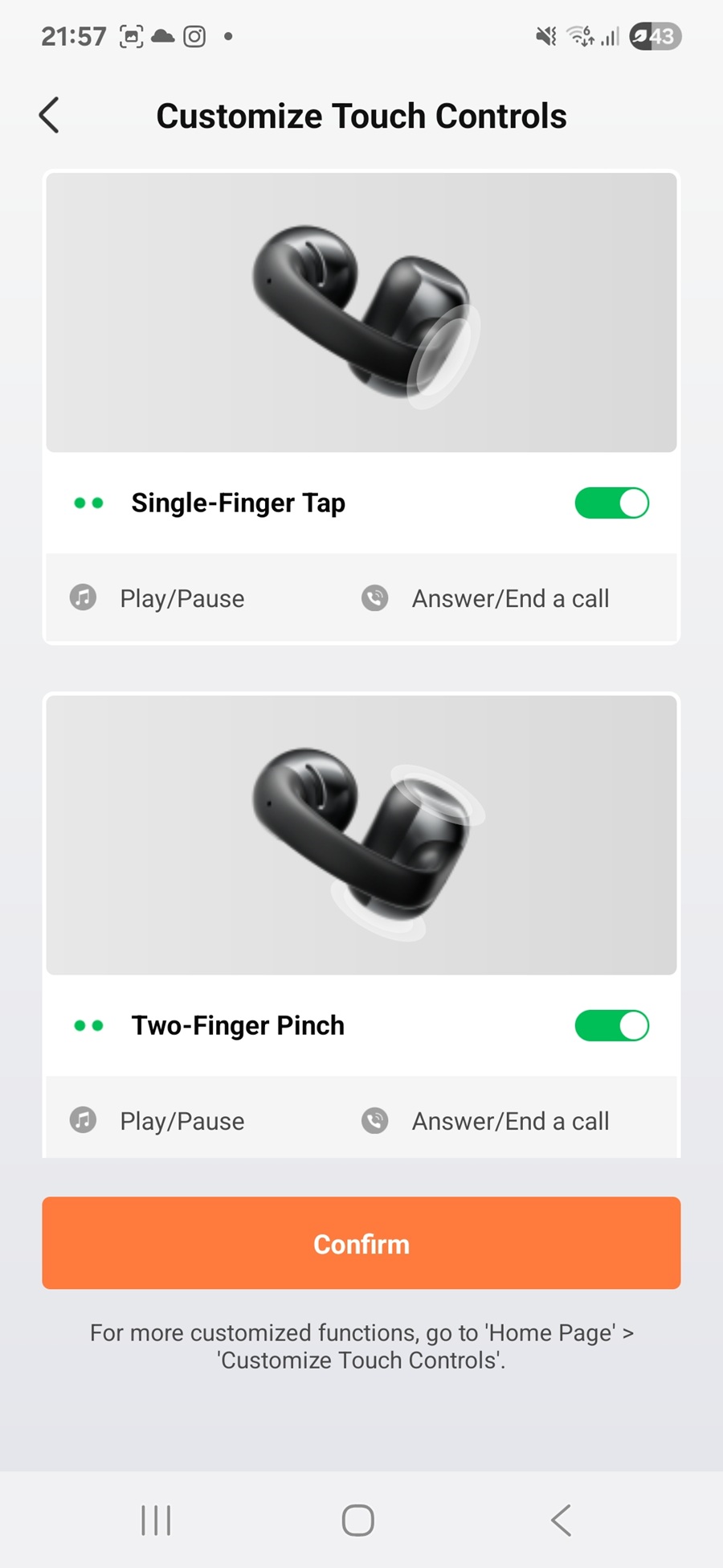 Shokz OpenDots One 4 Shokz OpenDots Shokz gest styrning