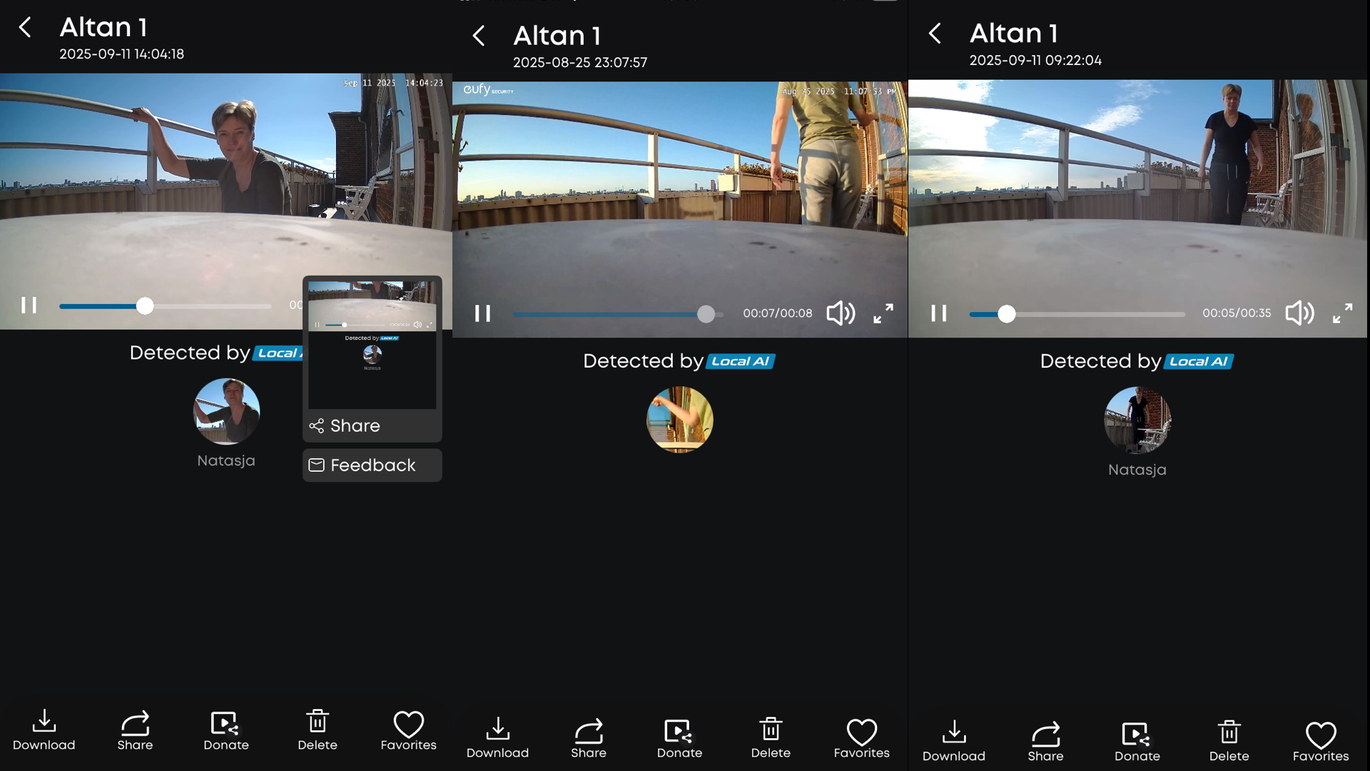 eufyCam E40 2-Cam kit med HomeBase 3 (S380) 5 eufyCam E40 face1 app